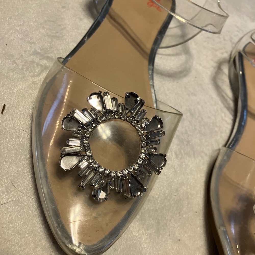 GB girls Transparent Sandals with Silver Embellishments - Picture 2 of 3